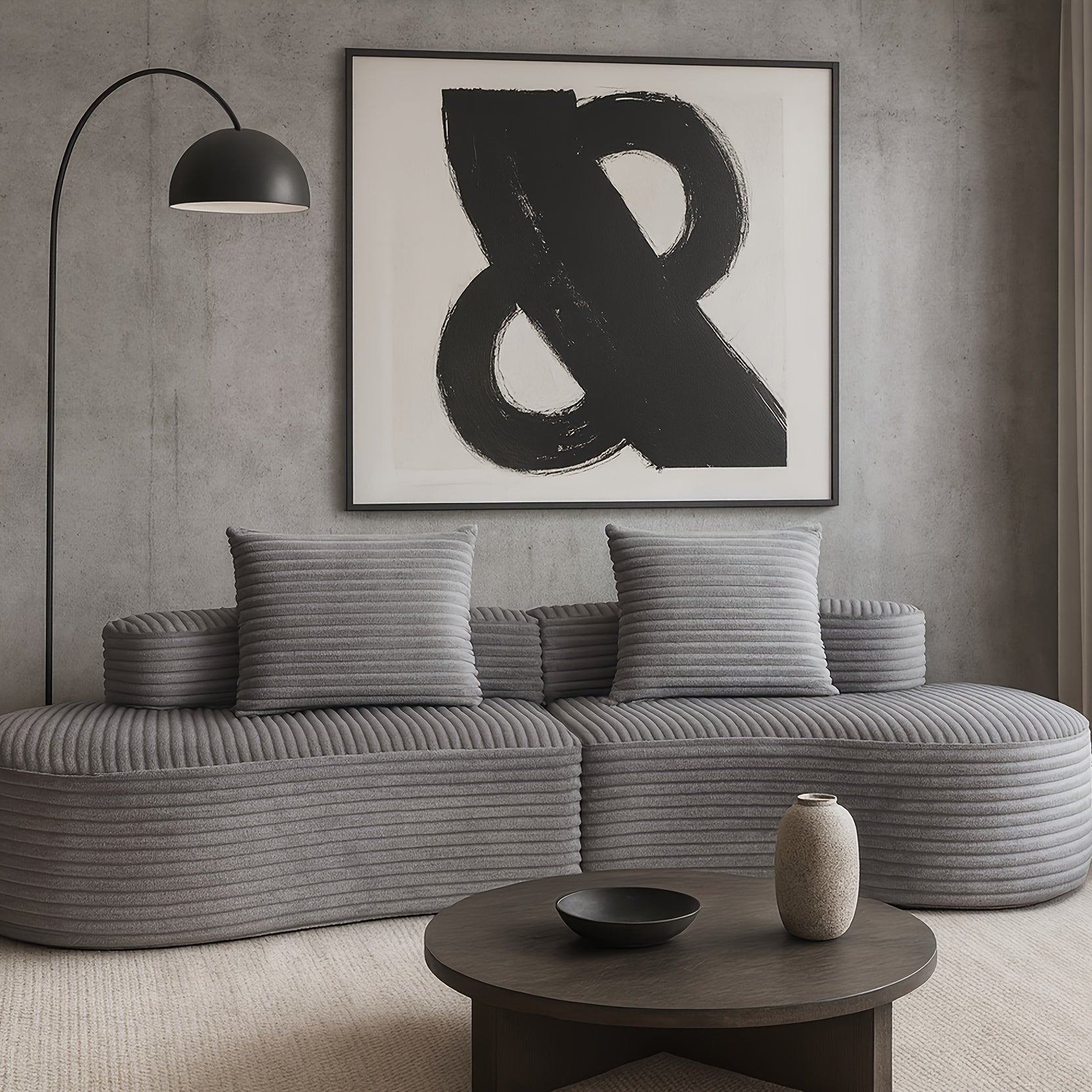 Sofá Cama U Compacto Espuma Confortável Versátil