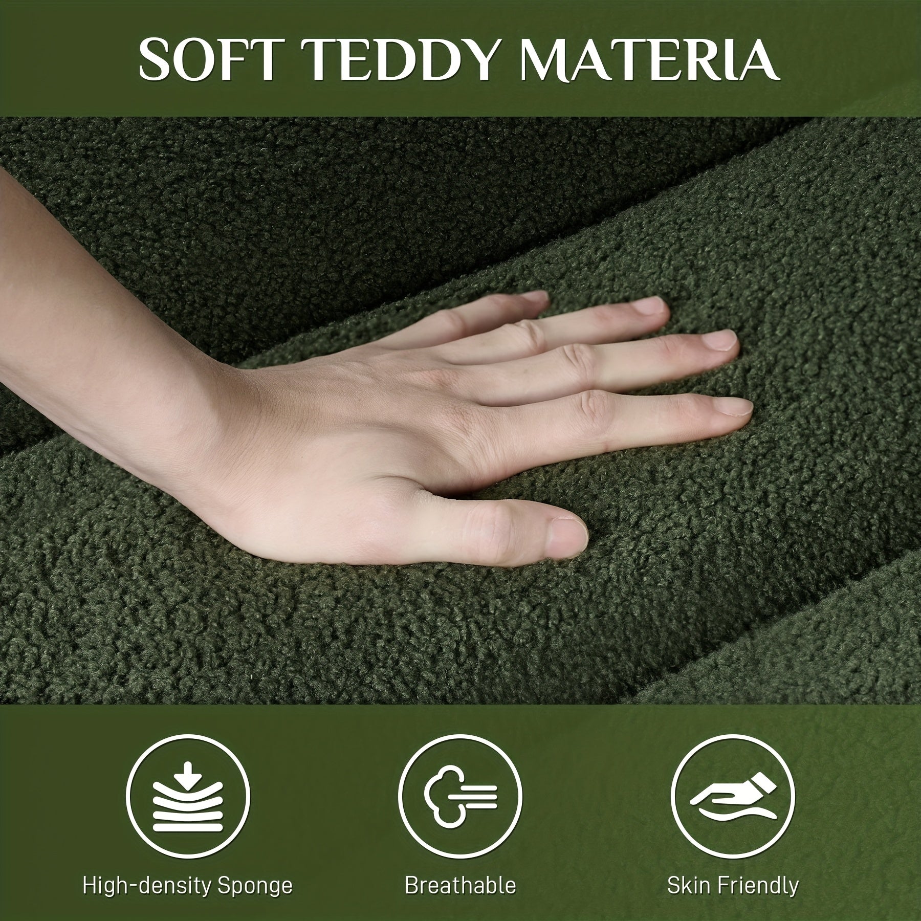 Sofá Moderno Sherpa Design Premium 3 Lugares