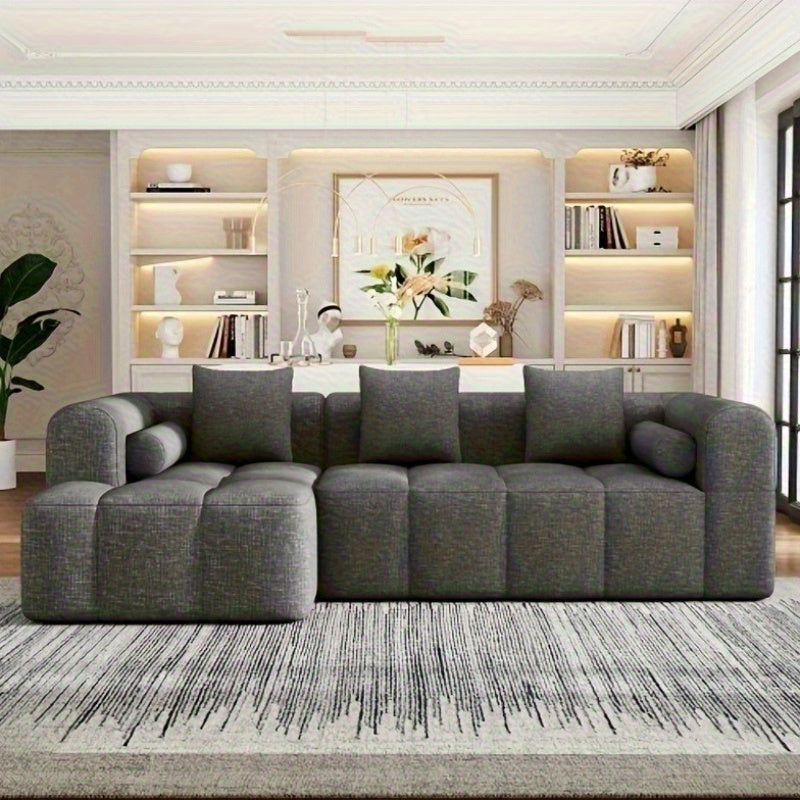 Sofá Cama Compacto Bolsos Laterais Prático