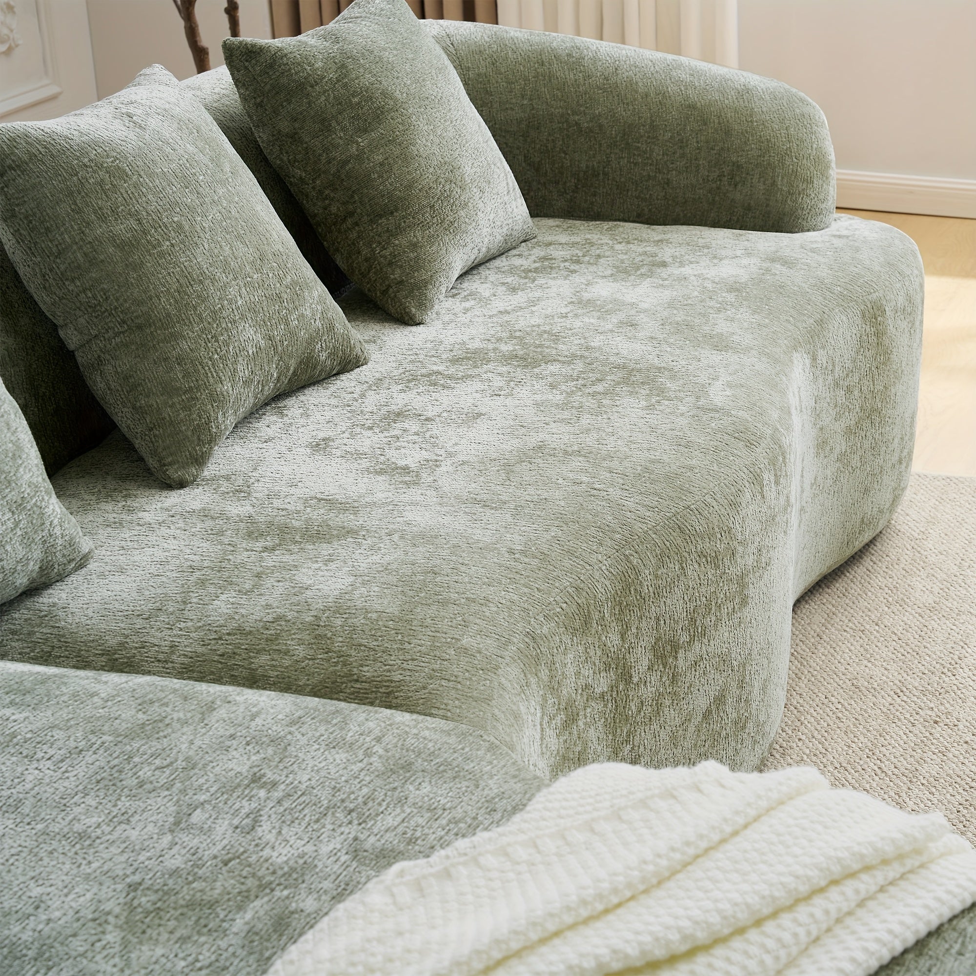 Sofá Curvo Premium Conforto Superior e Estilo minimalista