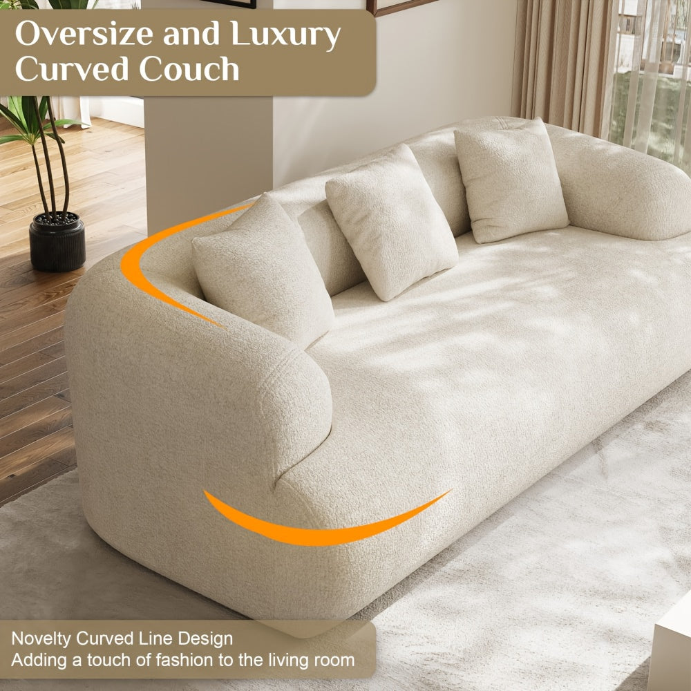 Sofá Branco Design Minimalista Montagem Zero